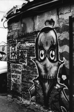 Street Art Tel Aviv, Nikon FE, Kodak Tri-X 400 @ 3200, Rodinal