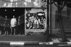 Street Art Tel Aviv, Nikon FE, Kodak Tri-X 400 @ 3200, Rodinal