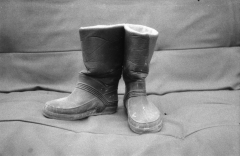 Wasted & Abandoned: Shoes and Bags. Camera: Zorki 1. Film: Foma Retropan 320.