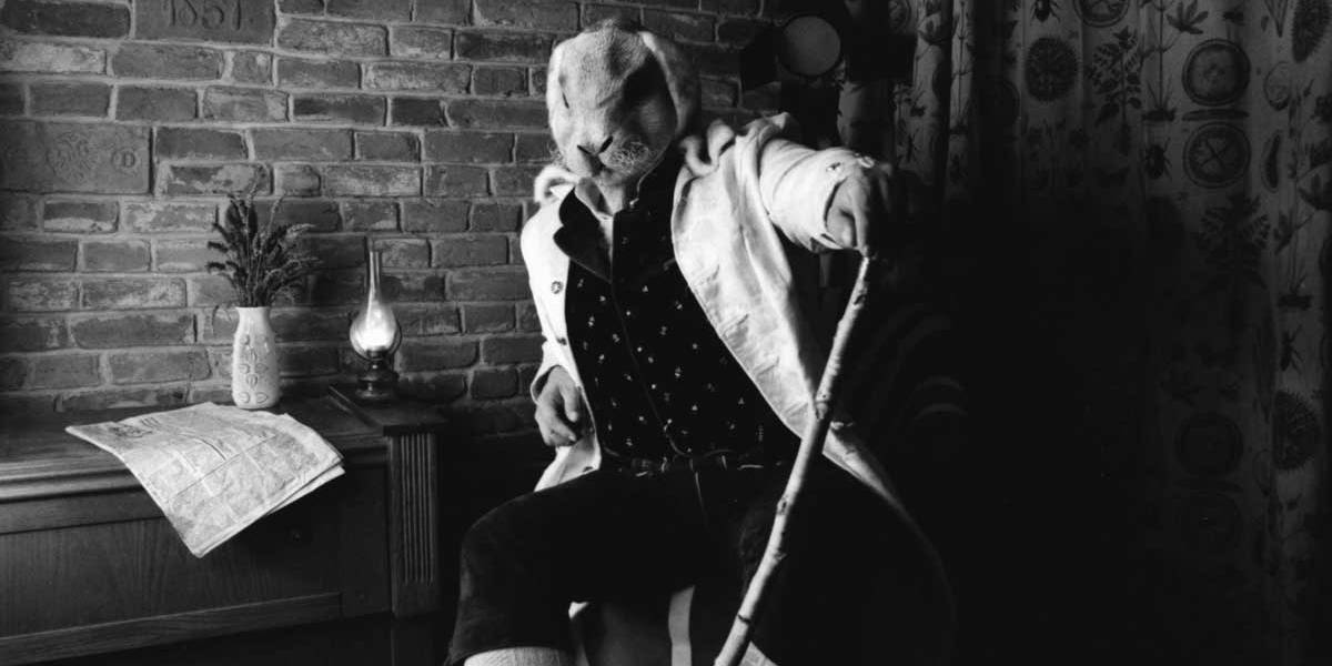 Personality goes a long way: White Rabbit. Nikon F100, Rollei IR400, Rodinal.